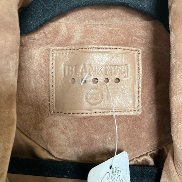 BLANKNYC/Free People Genuine Leather Moto/Biker Jacket Brown Size XS - Picture 10 of 16